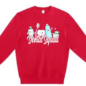 Dental Squad Dental Lab Hygienist Gift Premium Crewneck Sweatshirt