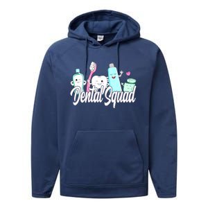 Dental Squad Dental Lab Hygienist Gift Performance Fleece Hoodie