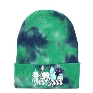 Dental Squad Dental Lab Hygienist Gift Tie Dye 12in Knit Beanie