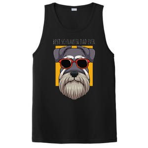 Dog Schnauzer Dad Watchdog Cynologist Fathers Day Design PosiCharge Competitor Tank