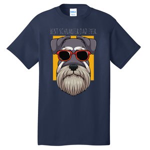 Dog Schnauzer Dad Watchdog Cynologist Fathers Day Design Tall T-Shirt