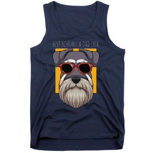 Dog Schnauzer Dad Watchdog Cynologist Fathers Day Design Tank Top