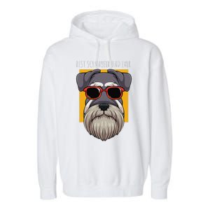 Dog Schnauzer Dad Watchdog Cynologist Fathers Day Design Garment-Dyed Fleece Hoodie