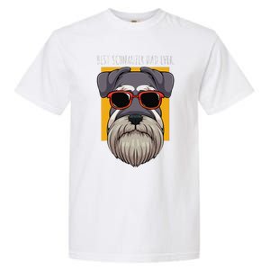 Dog Schnauzer Dad Watchdog Cynologist Fathers Day Design Garment-Dyed Heavyweight T-Shirt