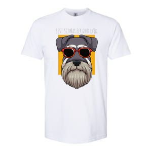 Dog Schnauzer Dad Watchdog Cynologist Fathers Day Design Softstyle CVC T-Shirt