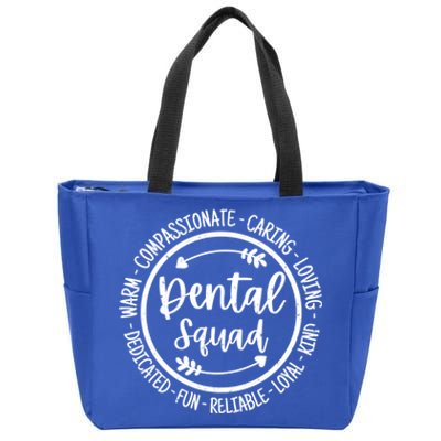 Dental Squad Dental Assistant Hygienist Dentists Vintage Gift Zip Tote Bag