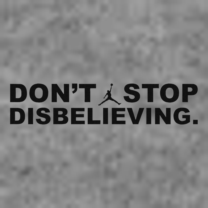 DonT Stop Disbelieving Fun 7-Panel Snapback Hat
