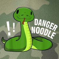 Dangerous Snake Danger Noodle Legacy Tie Dye Trucker Hat