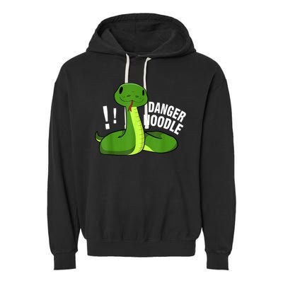 Dangerous Snake Danger Noodle Garment-Dyed Fleece Hoodie