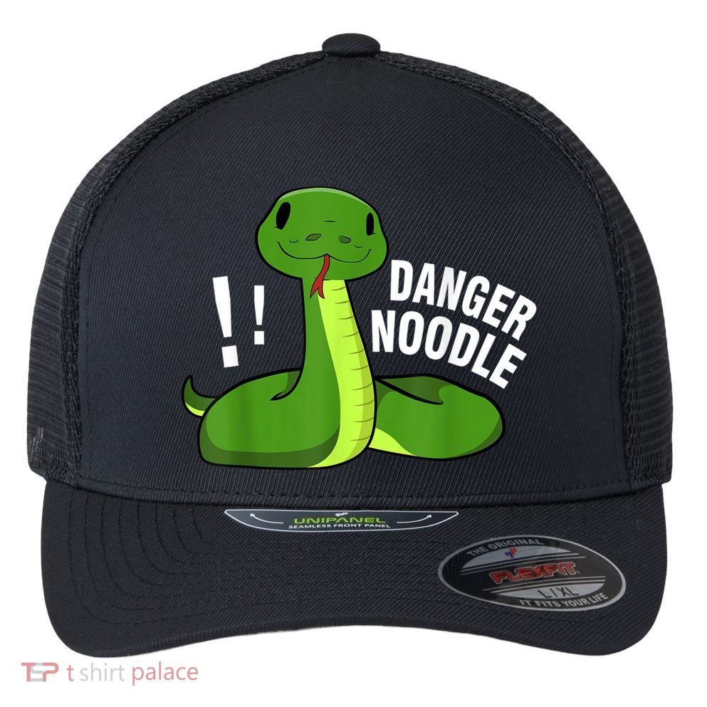 Dangerous Snake Danger Noodle Flexfit Unipanel Trucker Cap