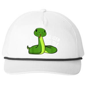 Dangerous Snake Danger Noodle Snapback Five-Panel Rope Hat