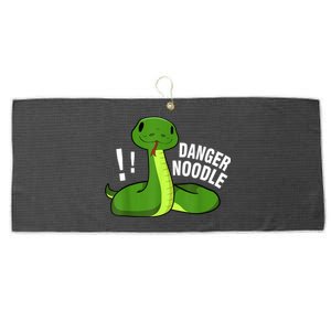 Dangerous Snake Danger Noodle Large Microfiber Waffle Golf Towel