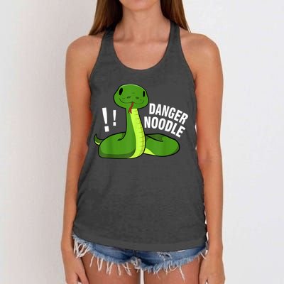 Dangerous Snake Danger Noodle Women's Knotted Racerback Tank