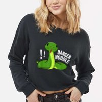 Dangerous Snake Danger Noodle Cropped Pullover Crew