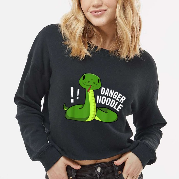 Dangerous Snake Danger Noodle Cropped Pullover Crew