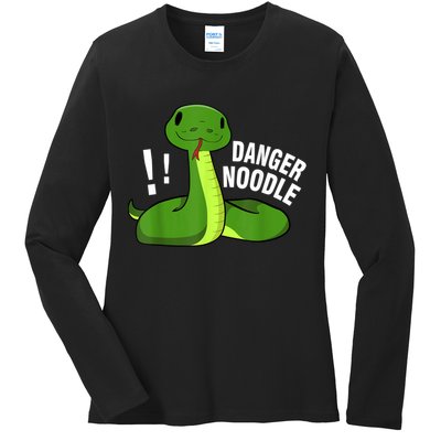 Dangerous Snake Danger Noodle Ladies Long Sleeve Shirt