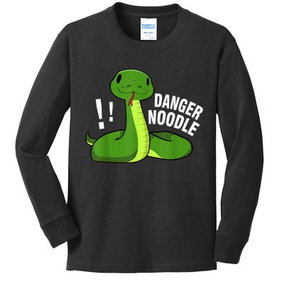 Dangerous Snake Danger Noodle Kids Long Sleeve Shirt