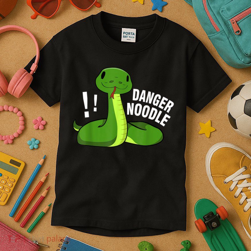 Dangerous Snake Danger Noodle Kids T-Shirt