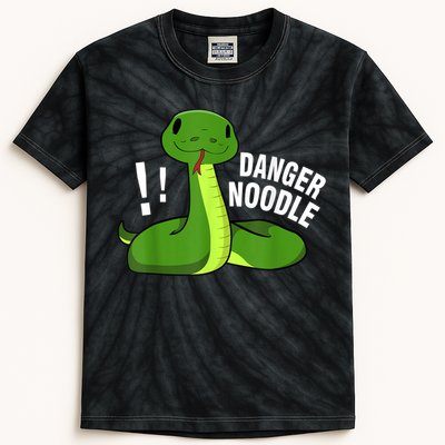 Dangerous Snake Danger Noodle Kids Tie-Dye T-Shirt