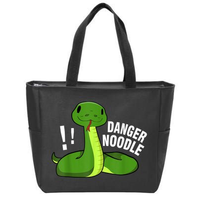 Dangerous Snake Danger Noodle Zip Tote Bag