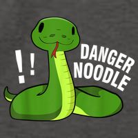 Dangerous Snake Danger Noodle Vector Backpack