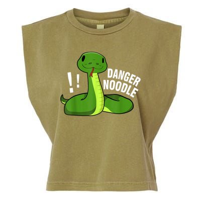 Dangerous Snake Danger Noodle Garment-Dyed Women's Muscle Tee