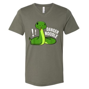 Dangerous Snake Danger Noodle V-Neck T-Shirt