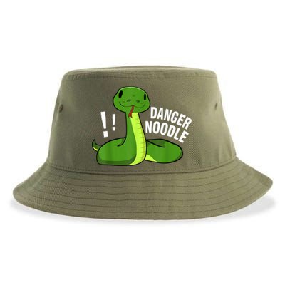 Dangerous Snake Danger Noodle Sustainable Bucket Hat