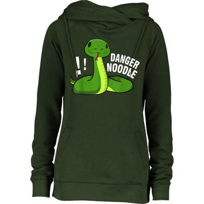 Dangerous Snake Danger Noodle Womens Funnel Neck Pullover Hood