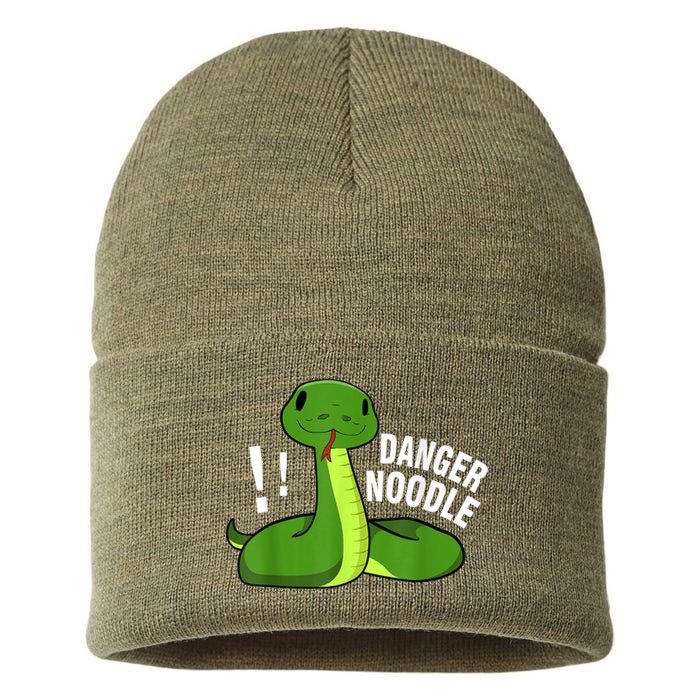 Dangerous Snake Danger Noodle Sustainable Knit Beanie