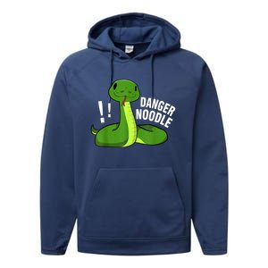 Dangerous Snake Danger Noodle Performance Fleece Hoodie