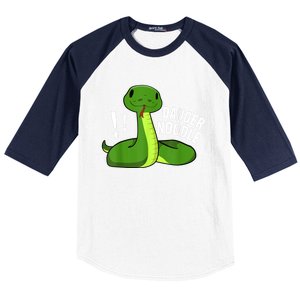 Dangerous Snake Danger Noodle Baseball Sleeve Shirt