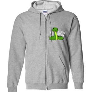 Dangerous Snake Danger Noodle Full Zip Hoodie