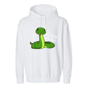 Dangerous Snake Danger Noodle Garment-Dyed Fleece Hoodie