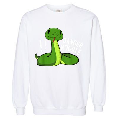 Dangerous Snake Danger Noodle Garment-Dyed Sweatshirt