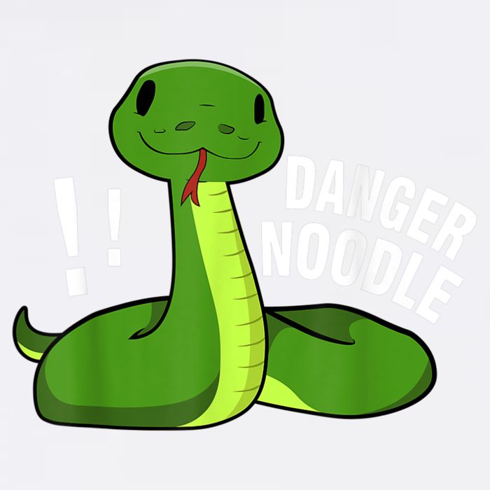 Dangerous Snake Danger Noodle Garment-Dyed Sweatshirt