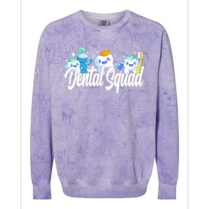 Dental Squad Dental Lab Hygienist Funny Gift Colorblast Crewneck Sweatshirt