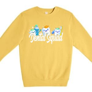 Dental Squad Dental Lab Hygienist Funny Gift Premium Crewneck Sweatshirt