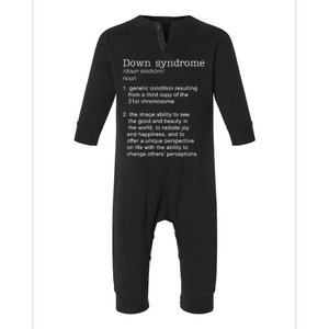 Down Syndrome Definition Infant Fleece One Piece