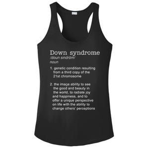 Down Syndrome Definition Ladies PosiCharge Competitor Racerback Tank