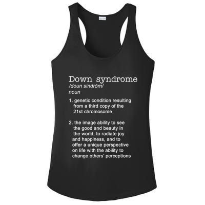 Down Syndrome Definition Ladies PosiCharge Competitor Racerback Tank