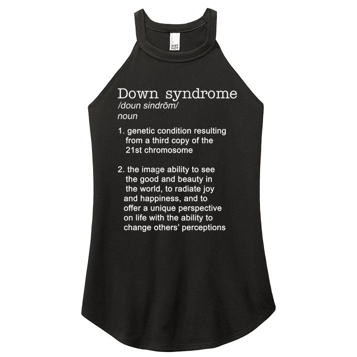 Down Syndrome Definition Women's Perfect Tri Rocker Tank