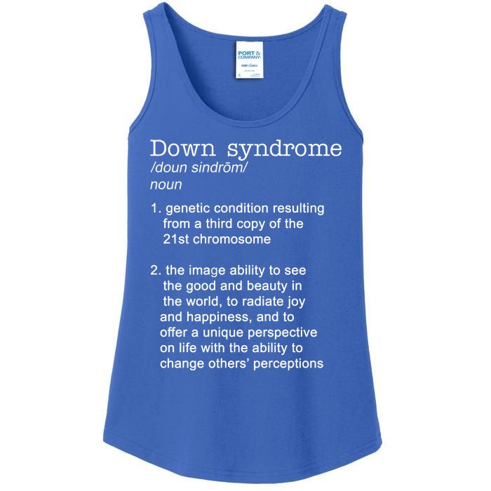 Down Syndrome Definition Ladies Essential Tank