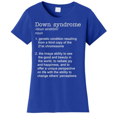 Down Syndrome Definition Women's T-Shirt