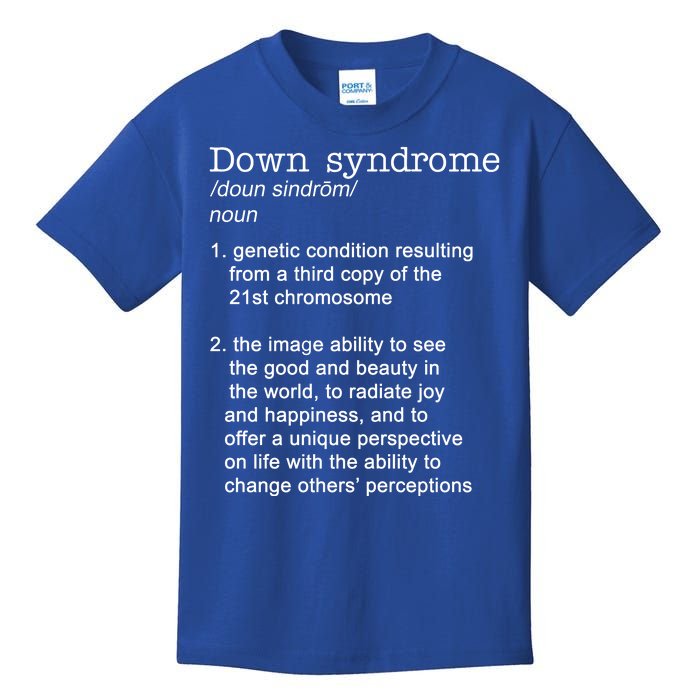 Down Syndrome Definition Kids T-Shirt