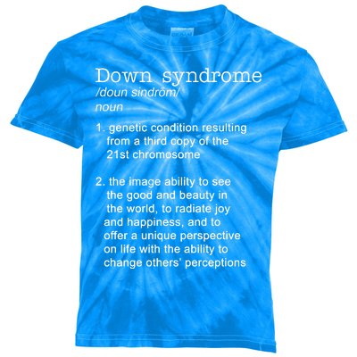 Down Syndrome Definition Kids Tie-Dye T-Shirt