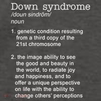 Down Syndrome Definition Vector Backpack