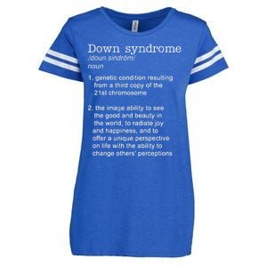 Down Syndrome Definition Enza Ladies Jersey Football T-Shirt