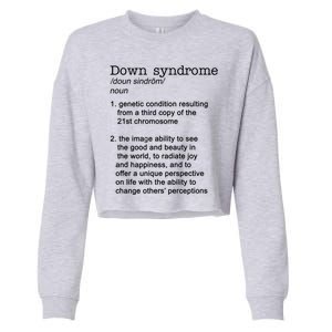 Down Syndrome Definition Cropped Pullover Crew