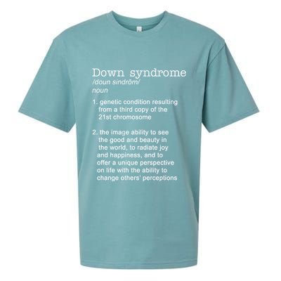 Down Syndrome Definition Sueded Cloud Jersey T-Shirt